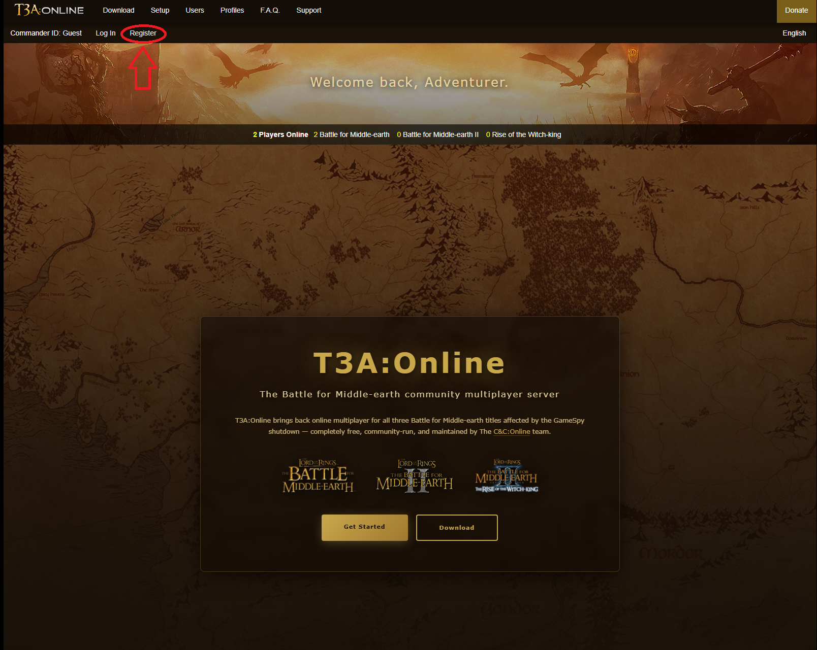 Register your Online Account